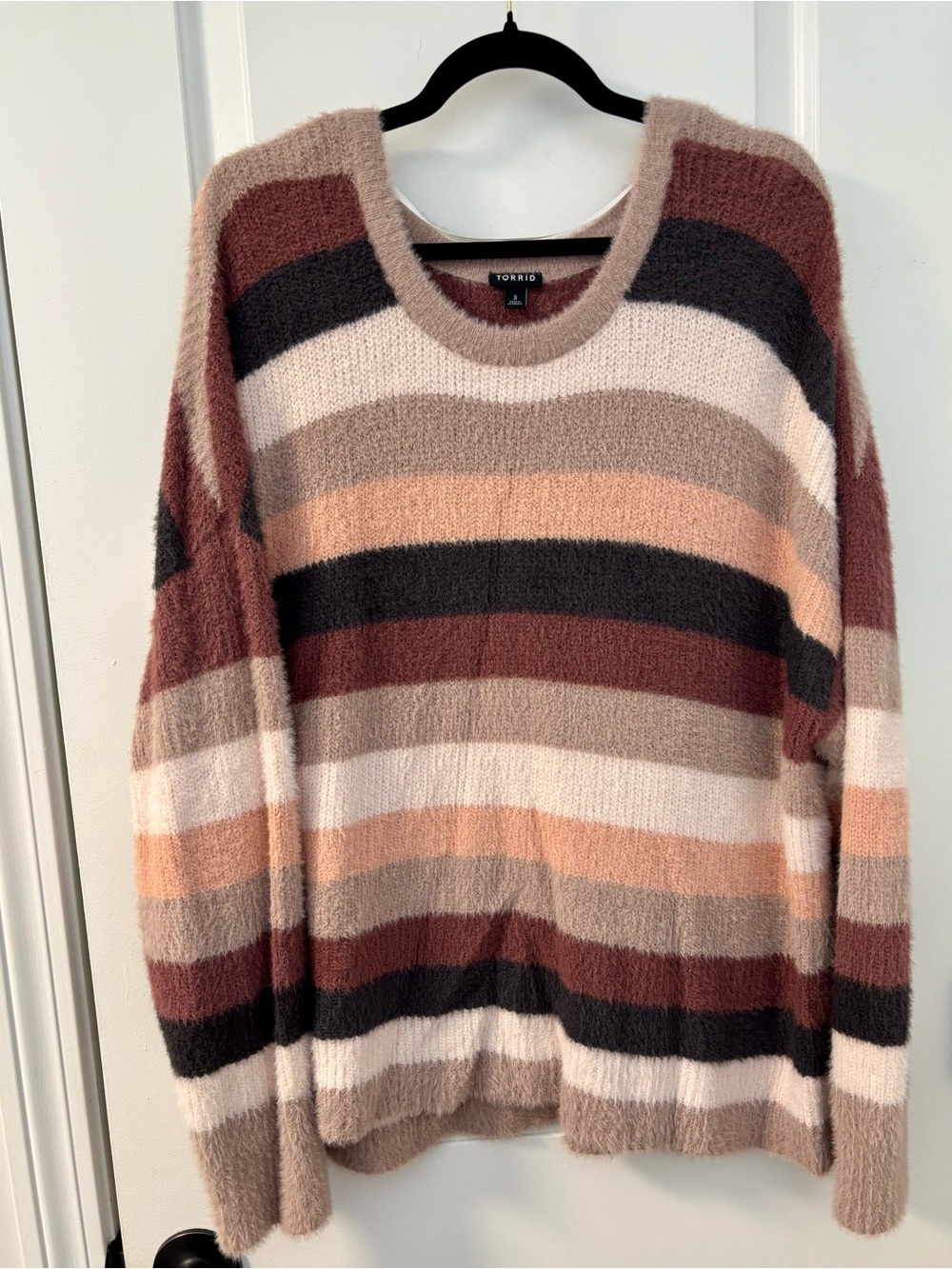 Torrid Striped Cozy Knit Sweater - Size 3